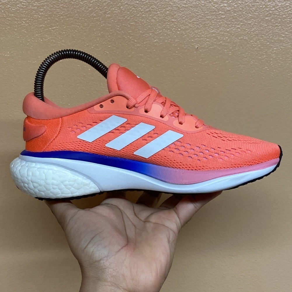 Adidas Supernova 2 Running Sneakers “Coral Fusion / Cloud White / Beam Pink” - Picture 7 of 17